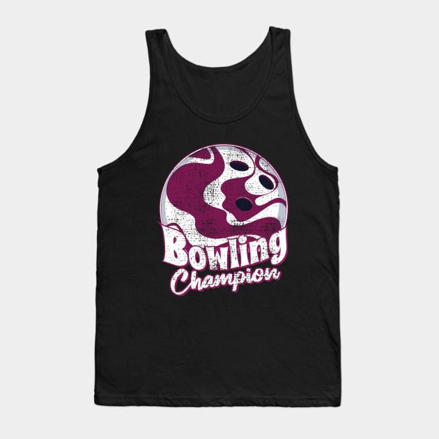 Bowling Champion Tank Top by ArtStopCreative